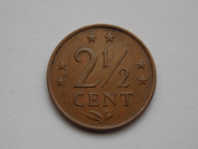 2 1/2 CENTS 1970 ANTILELE OLANDEZE foto