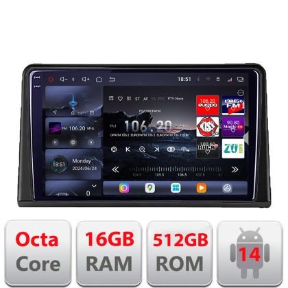 Navigatie Renault Express 2020+ Android radio gps internet 8 core QLED 2K 16+512 360 Edotec CarStore Technology