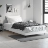 VidaXL Cadru de pat, alb, 90x190 cm, lemn prelucrat