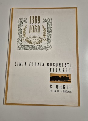 Carte colectie C F R Linia ferata Bucuresti Filaret Giurgiu foto