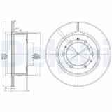 DELPHI BG3117 Disc frana