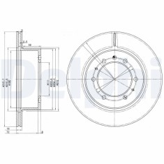 DELPHI BG3117 Disc frana
