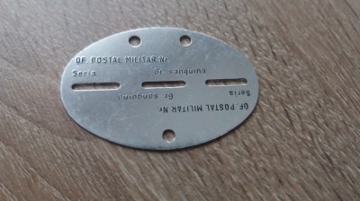 QW12 - Placute militare identitate - originale - necompletate foto