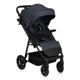 Carucior sport Lionelo Iva, 22 kg, 6-48 luni, capotina XXL impermeabila UPF50+, Grey Graphite