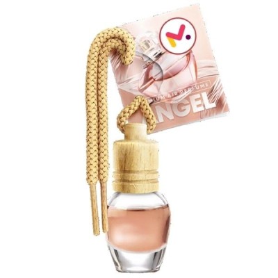 Odorizant Auto in Sticla cu Snur si Capac din Lemn, Aroma Angel, 8 ml foto