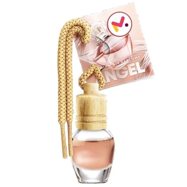 Odorizant Auto in Sticla cu Snur si Capac din Lemn, Aroma Angel, 8 ml