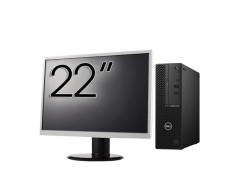 Pachet Calculator Second Hand DELL OptiPlex 3080 SFF, Intel Core i5-10500 3.10 - 4.50GHz, 8GB DDR4, 256GB SSD + Monitor 22 Inch NewTechnology Media