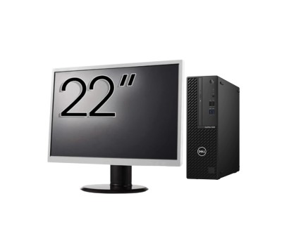 Pachet Calculator Second Hand DELL OptiPlex 3080 SFF, Intel Core i5-10500 3.10 - 4.50GHz, 8GB DDR4, 256GB SSD + Monitor 22 Inch NewTechnology Media foto