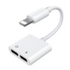 Adaptor Audio Lightning - Lightning / Lightning Joyroom S-Y104, Alb, Apple