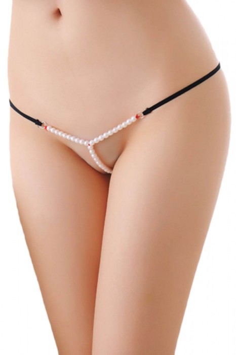GS821-1 Chilot snur accesorizat cu margele GS821-1 Chilot snur accesorizat cu margele