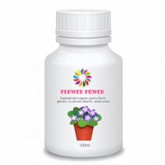 Ingrasamant organic pentru flori in ghiveci cu aplicare directa doza unica Flower Power 100 ml