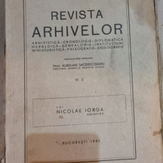 Revista Arhivelor Anul IV, Nr. 2 1941