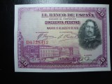 SPANIA 50 PESETAS 1928 UNC -