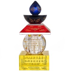 Pagoda feng shui cristal 5 elemente, statueta feng shui protectie de ghinioane,12 cm