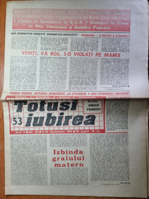 totusi iubirea 5-12 septembrie 1991-interviu nicu ceausescu foto