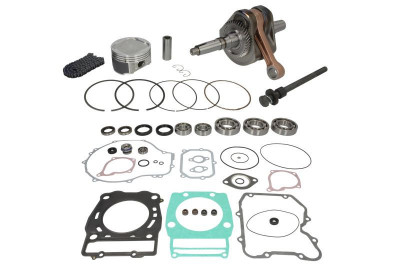 Engine repair kit. tłok +1.0mm (a set of gaskets with seals. crankshaft. gearbox bearing. piston. shaft bearing. water pump and shaft repair kit) POLA foto