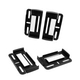 Set 4 Suporti Placute Numar Auto Slim Fata Spate Negru Universal ALM Fara Rama