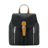 Cumpara ieftin Rucsac mediu, FloraCo Paris, H6735 18 Negru-camel