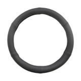 Husa Volan UMBRELLA Piele Naturala Perforata - Negru, Diametru 44-46 cm