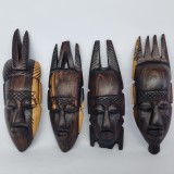 Sculpturi lemn abanos, vechi, vintage