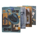 Set 12 Pungi Cadou Barbatesti, Modele Mixte, 41x30cm - Pungi Festive Barbati, Diverse Modele