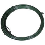 Gossi fir de tensionare pentru gard, 25 m, 1,4/2 mm, otel, verde