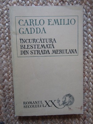 CARLO EMILIO GADDA - INCURCATURA BLESTEMATA DIN STRADA MERULANA foto