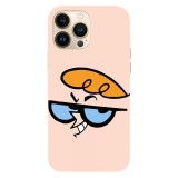 Husa compatibila cu Apple iPhone 14, Viceversa, model Dexter face, Silicon, TPU, Transparent, Carcasa