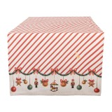 Cumpara ieftin Traversa masa Craciun bumbac multicolor 50x140 cm
