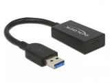 Adaptor USB 3.1-A (host) la tip C (device) T-M Activ 0.15m Negru, Delock 65698