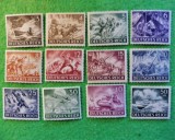 Germania 1943 - ZIUA WEHRMACHT-ului, Ziua de amintire a eroilor (I), GUMATE- MNH Mi831 - 842 (T159)