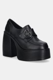 Buffalo pumps Heart Monk culoarea negru, cu toc drept, 1290207-BLK