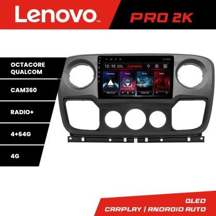 Navigatie Opel Movano, Renault Master 2010-2021 Android radio gps internet 8 core QLED 2K 4+64 360GB 4-Core Lenovo v2 CarStore Technology