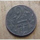 AUT AustroUngaria 2 heller 1917