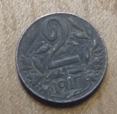 AUT AustroUngaria 2 heller 1917 foto