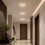 Spot LED ORBITA Model 2, 5W, Rotund, Lumina Rece 6000K + RGB, Incastrat, Alb
