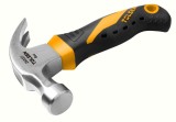Ciocan Mini Tolsen GRIPro, Varf Curbat, 225g, Maner Fibra de Sticla, Otel Forjat, Tratament Termic, Agatatoare
