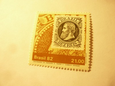 Serie 1 val. Brazilia 1987 - Ziua Timbrului foto