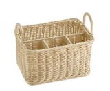 Dispenser tacamuri din polipropilena cu 4 compartimente, natur deschis