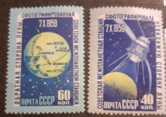 Rusia 1959, cosmos SERIE 2v.. MNH, foto