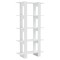 Biblioteca/Separator camera, alb extralucios, 80x30x160 cm