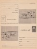 1957 Romania - Intreg postal dublu semiilustrat rarisim IMPRIMAT + CARTE POSTALA, neuzat, Dupa 1950