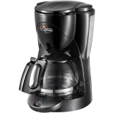 Cafetiera De&amp;#039;Longhi ICM2.1B, 1000W, 1.5L, 10 cesti, Sistem anti-picurare, Oprire automata, Negru