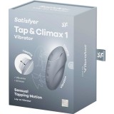 Stimulator clitoris Satisfyer Tap &amp; Climax 1 bluegrey