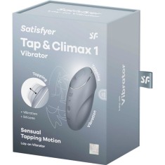 Stimulator clitoris Satisfyer Tap &amp; Climax 1 bluegrey