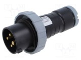Conector alimentare AC trifazate AMPHENOL IP&amp;S 16A 500V mufă tată IP69K