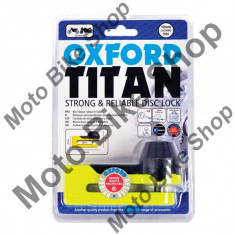 MBS Blocaj disc frana Oxford Titan, galben, saculet depozitare, bolt 10mm, Cod Produs: OF51OX