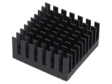 Radiator extrudat cu aripioare BGA negru 32.5x32.5mm