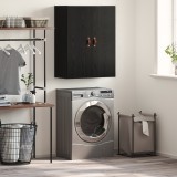 vidaXL Dulap de perete Stejar Negru 69,5 x 34 x 90 cm Lemn compozit 879509