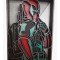Tablou din lemn in 8 straturi, 3d, Deadpool